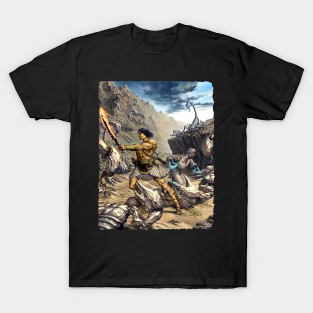 Scarred Lands Cover Art: Strange Lands: The Lost Tribes of the Scarred Lands T-Shirt by TheOnyxPath